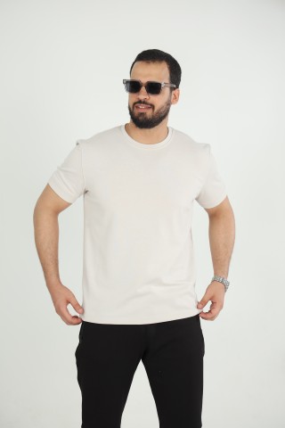 T-shirt Homme en Modal  Uni – Douceur & Élégance Décontractée