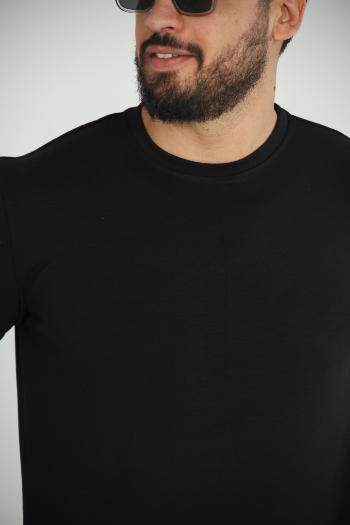 T-shirt Homme en Modal  Uni – Douceur & Élégance Décontractée