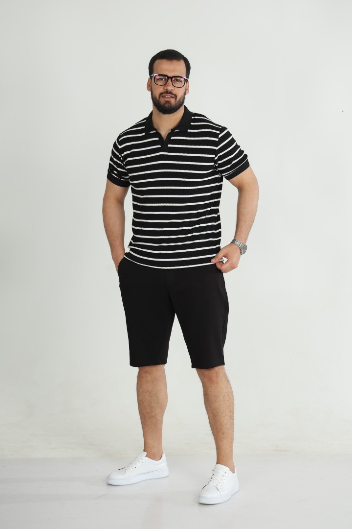T-shirt Old Money Jacquard Homme – Élégance Intemporelle