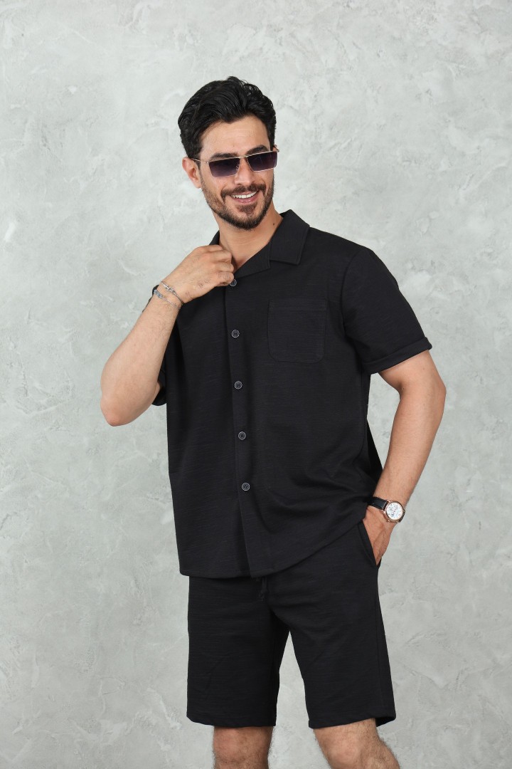 Ensemble Chemise & Short Jacquard Gravetti Coton