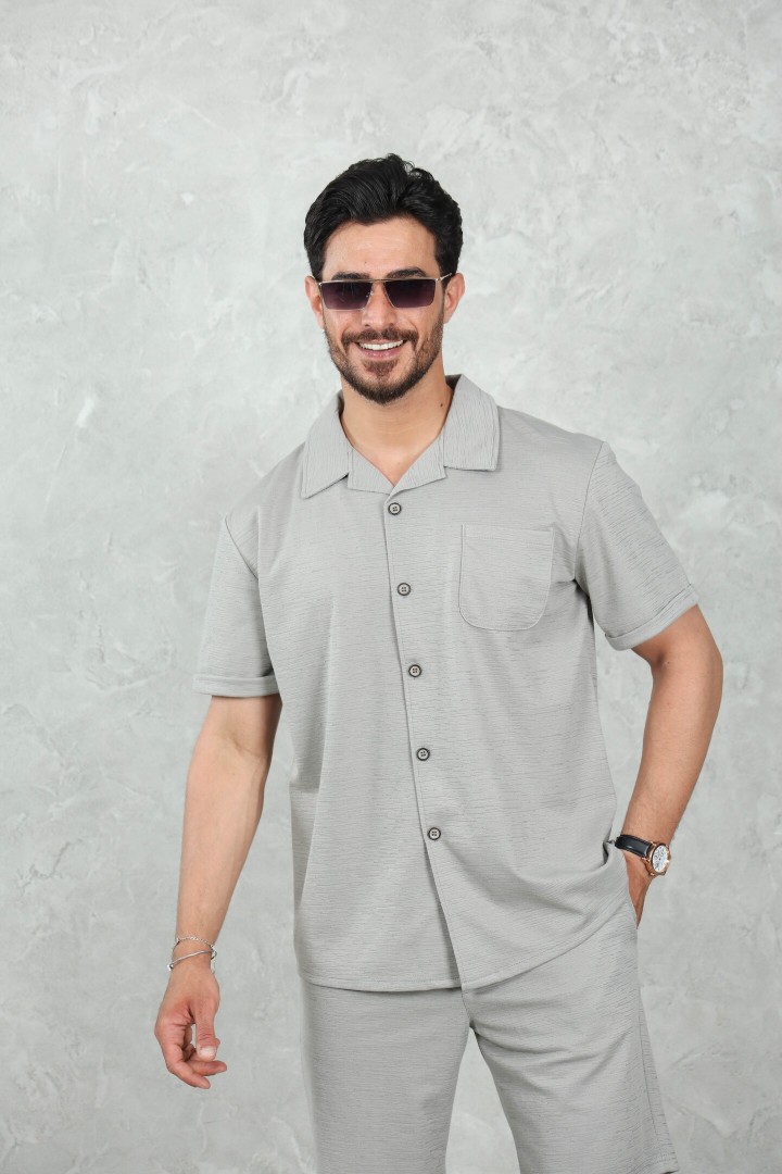 Ensemble Chemise & Short Jacquard Gravetti Coton