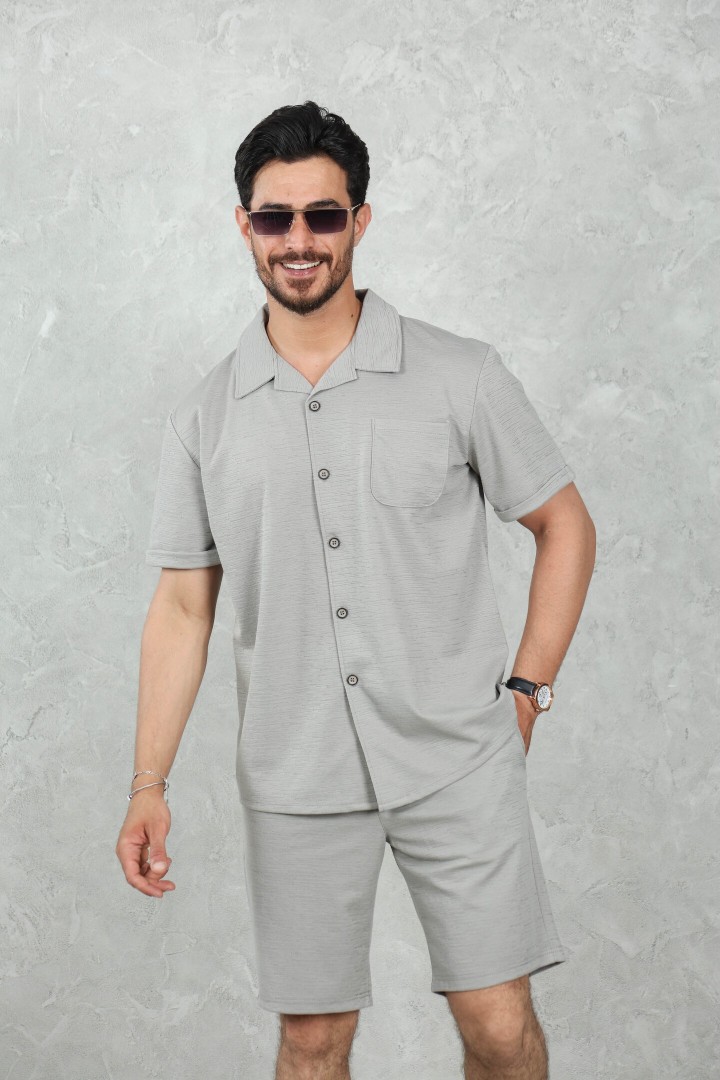 Ensemble Chemise & Short Jacquard Gravetti Coton
