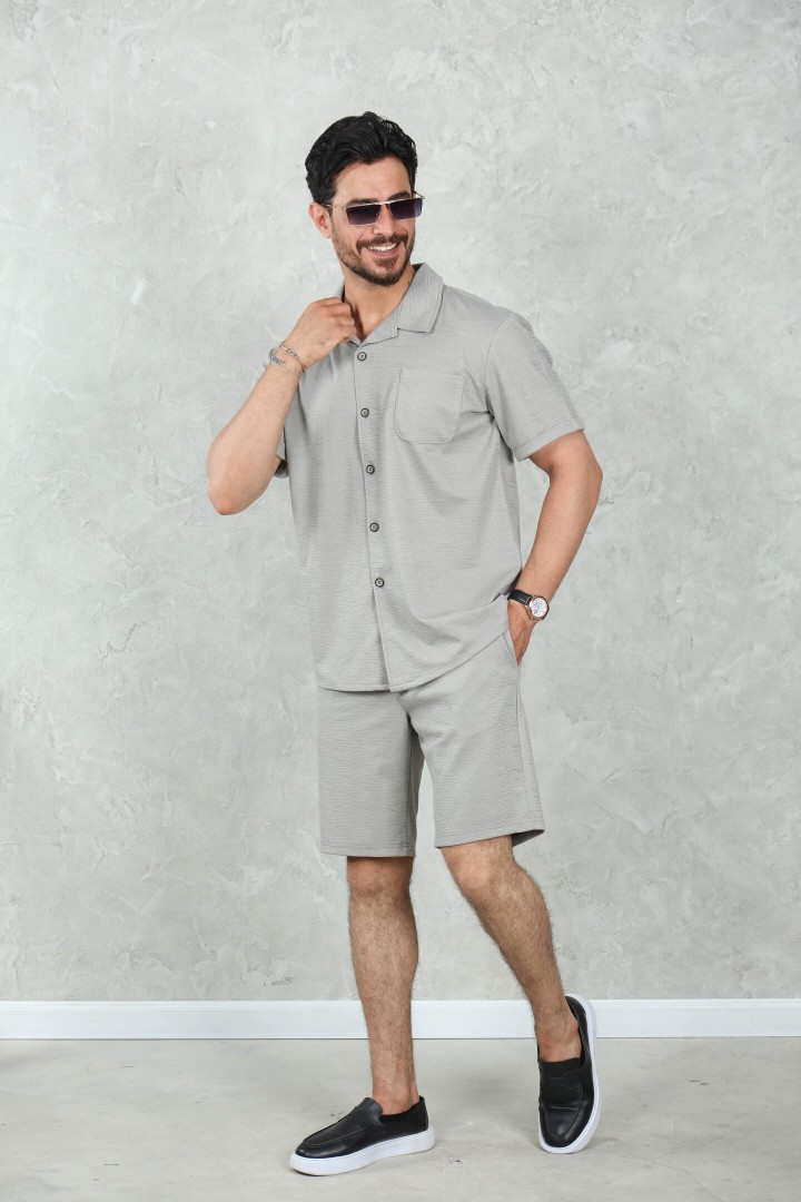 Ensemble Chemise & Short Jacquard Gravetti Coton