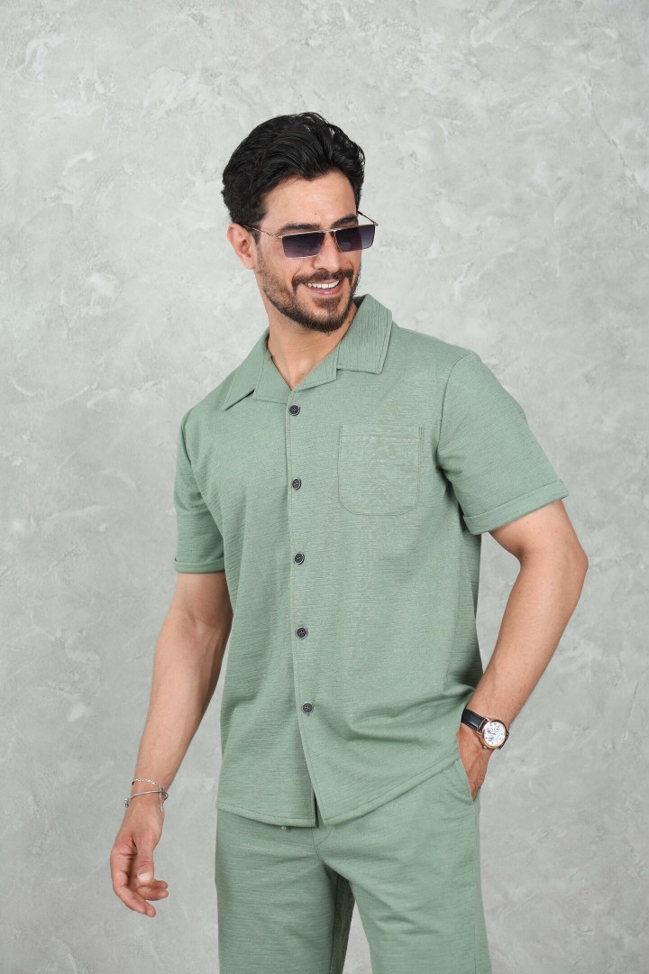 Ensemble Chemise & Short Jacquard Gravetti Coton