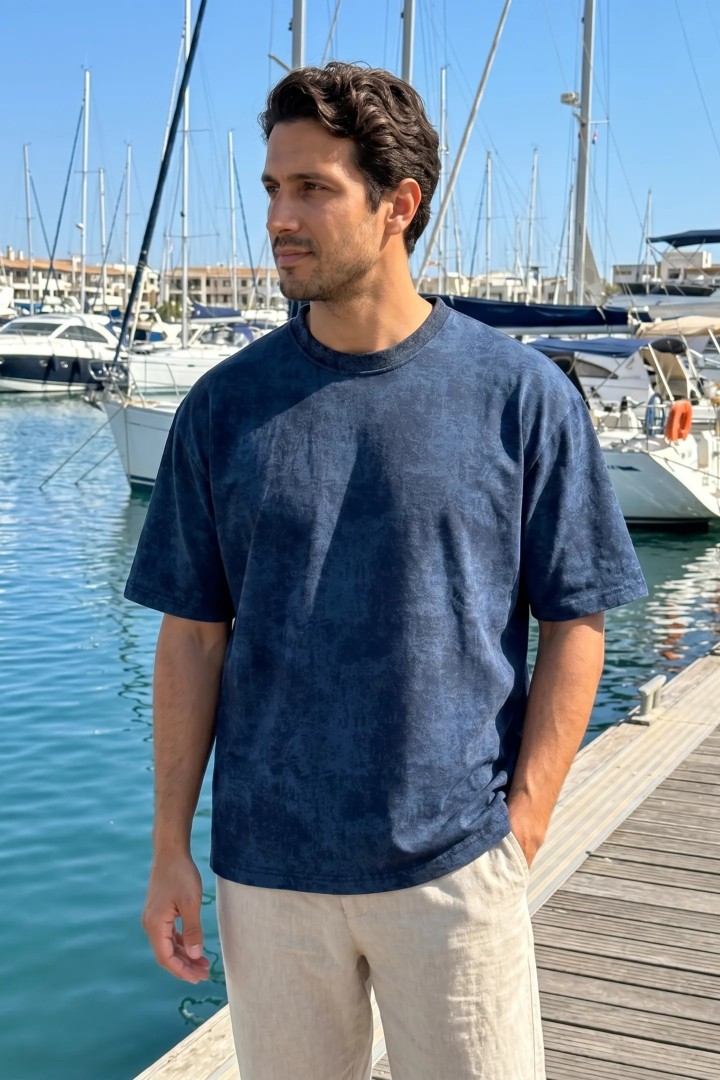 T-shirt Homme Oversize Marbré Premium