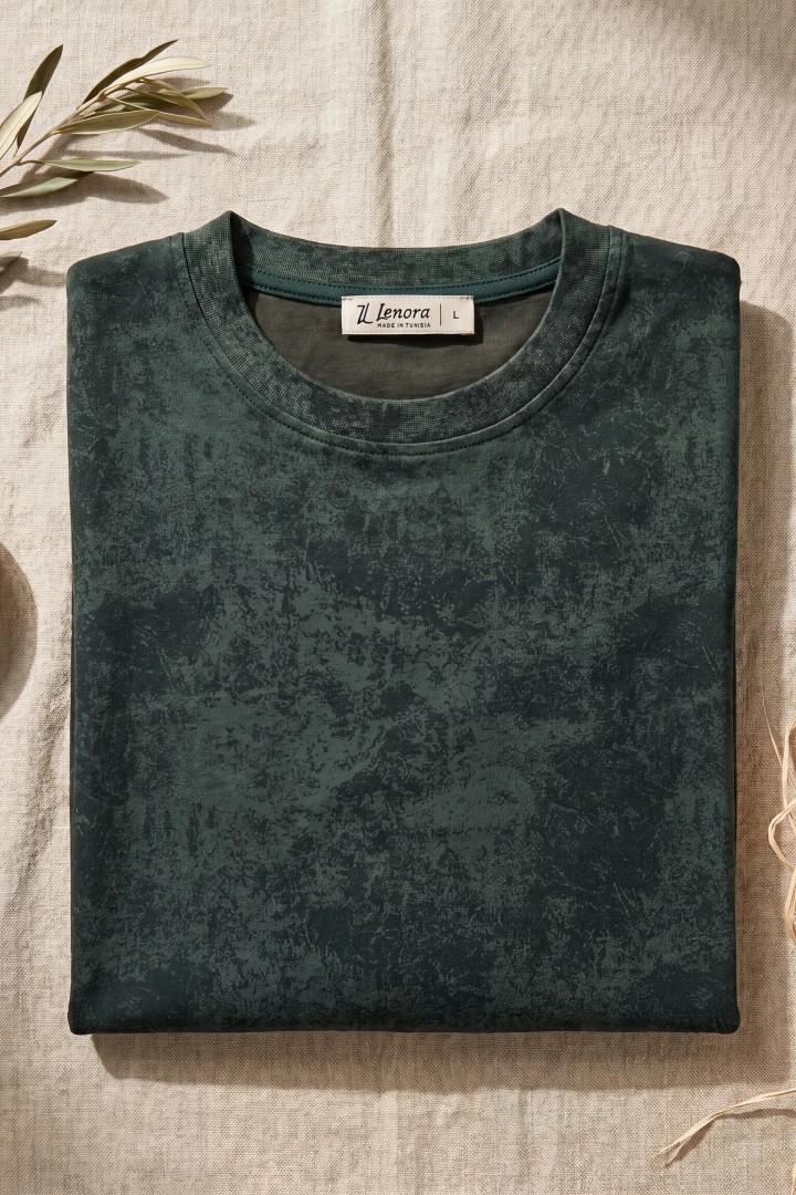 T-shirt Homme Oversize Marbré Premium