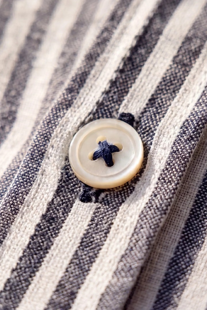 Chemise en lin rayée — Coupe régulière