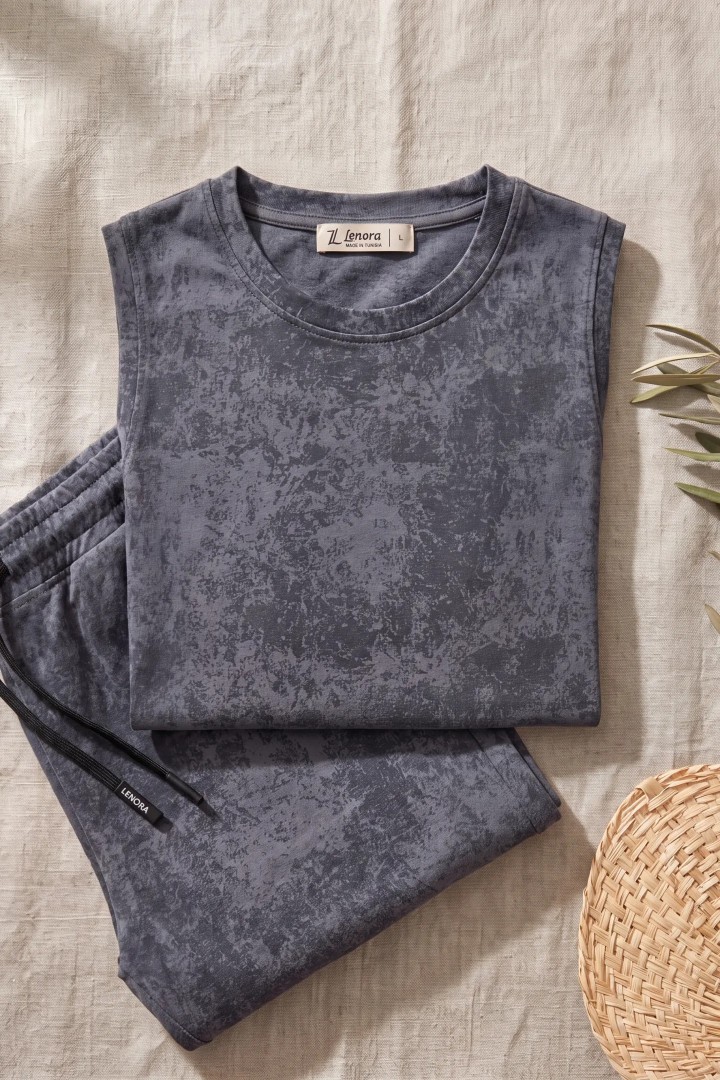 Ensemble Homme Marbré Premium (Débardeur & Short)