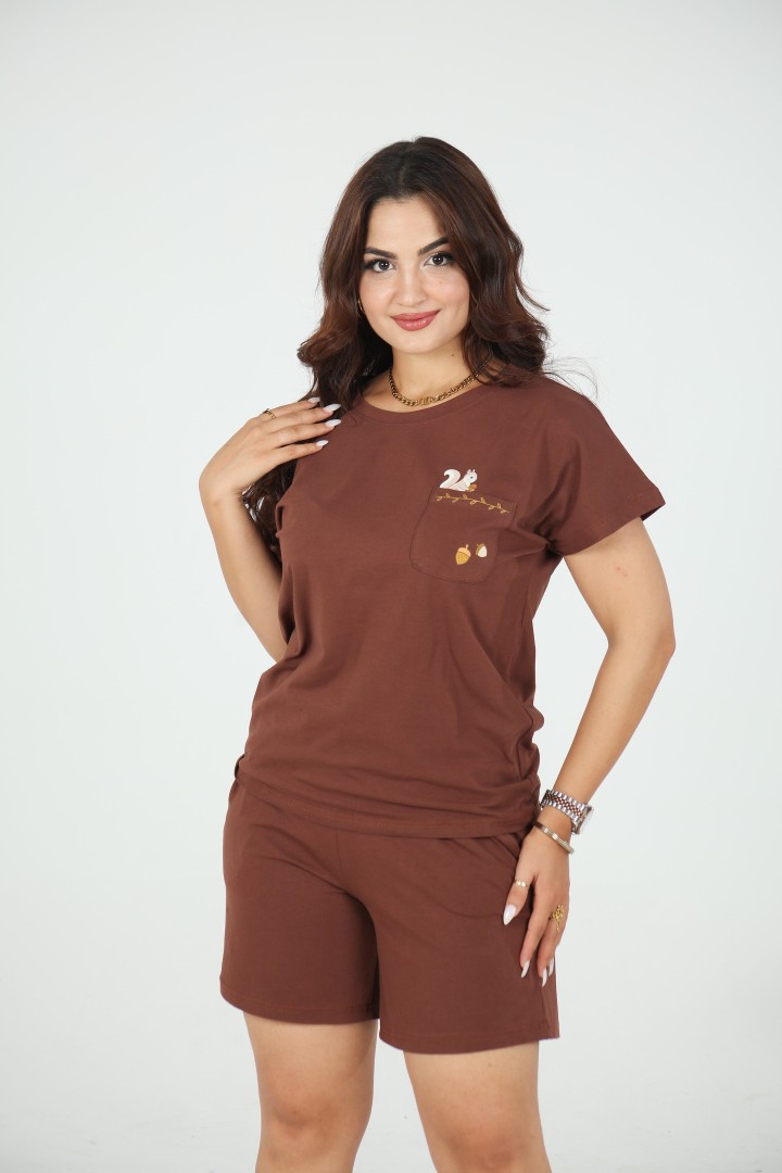 Pyjama Femme Lenora – Douceur & Confort au Quotidien 🐿️✨