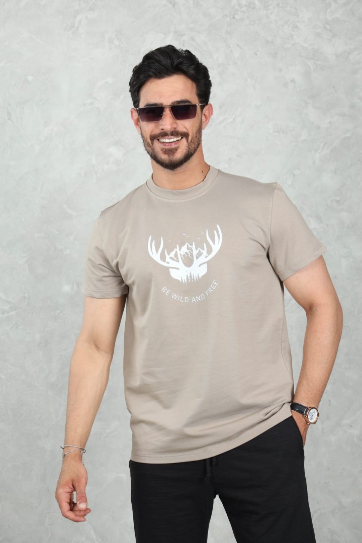 T-shirt Homme Imprimé ( Free ) – Style Casual Moderne