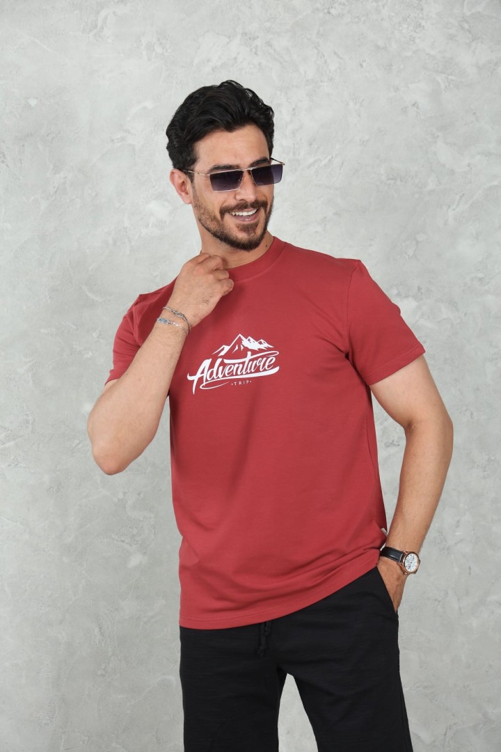 T-shirt Homme Imprimé( Adventure ) – Style Casual Moderne