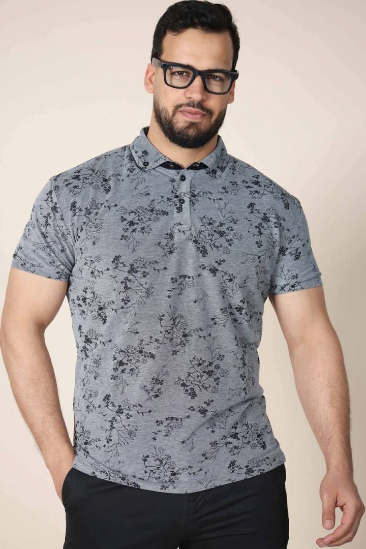 Polo Homme Imprimé – Élégance Décontractée
