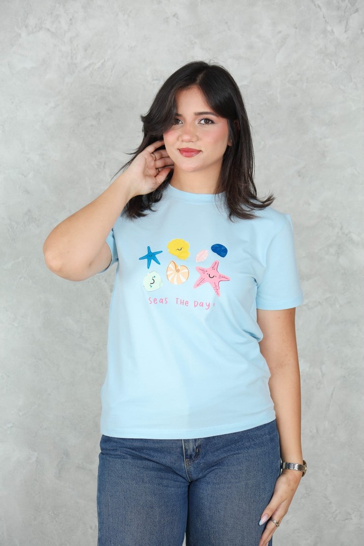 Tee-shirt en coton imprimé – Style décontracté & confort au quotidien