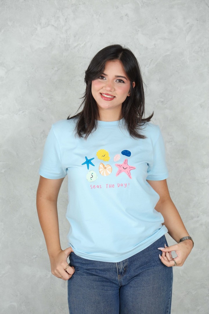 Tee-shirt en coton imprimé – Style décontracté & confort au quotidien