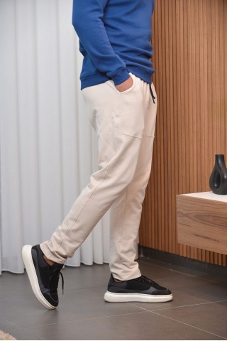 Pantalon Homme en Molleton Non Gratté – Confort & Style Moderne