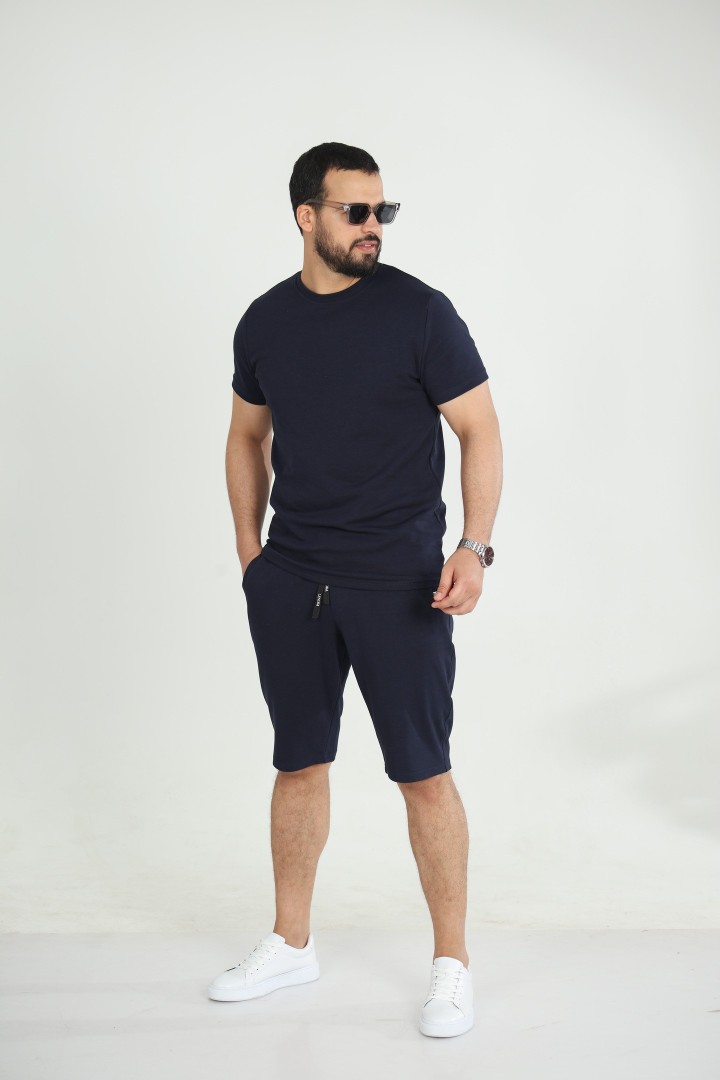 Ensemble Homme T-shirt & Short Jersey Lourd   – Confort Premium