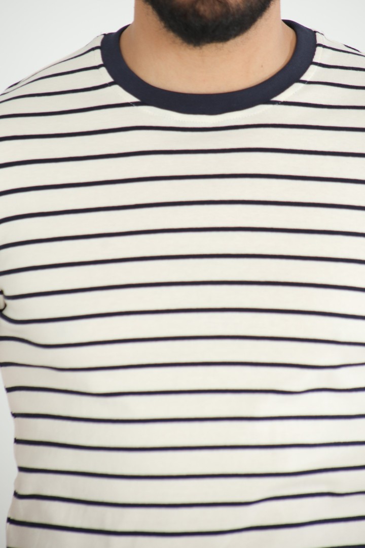 T-shirt Rayé Homme – Interlock Coton